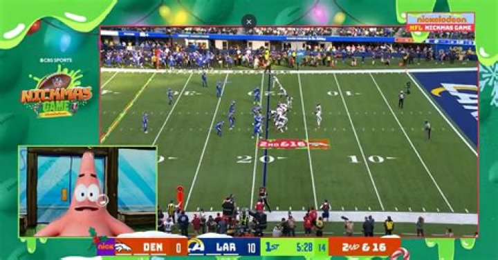 Are any NFL games on Nickelodeon?