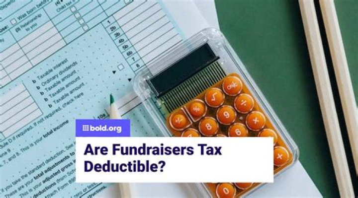 Are contributions to fundraisers tax-deductible?