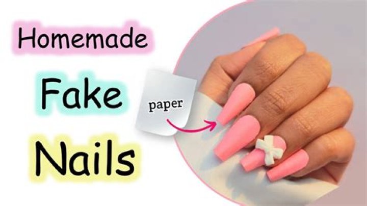 Are fake nails made out of plastic?