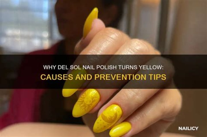 Can black nail polish turn your nails yellow?