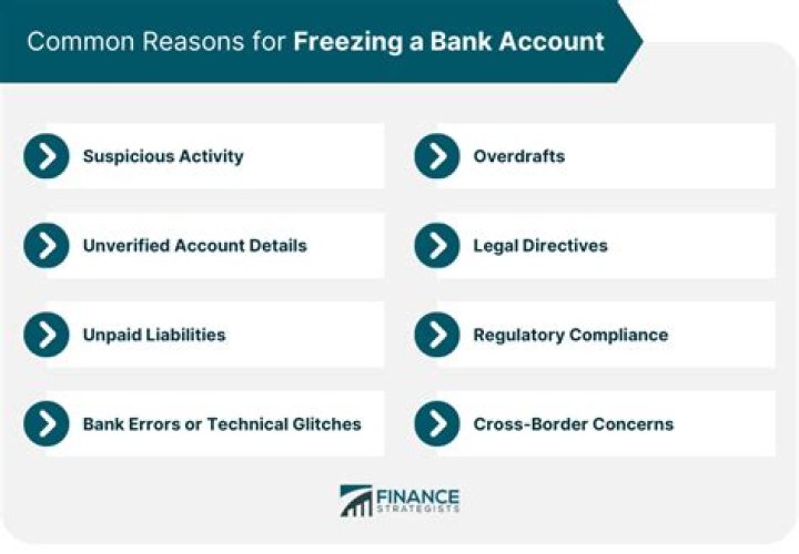 Can child support freeze bank accounts?