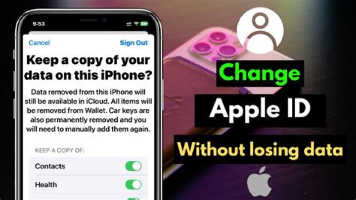 Can I change my Apple ID without losing data?