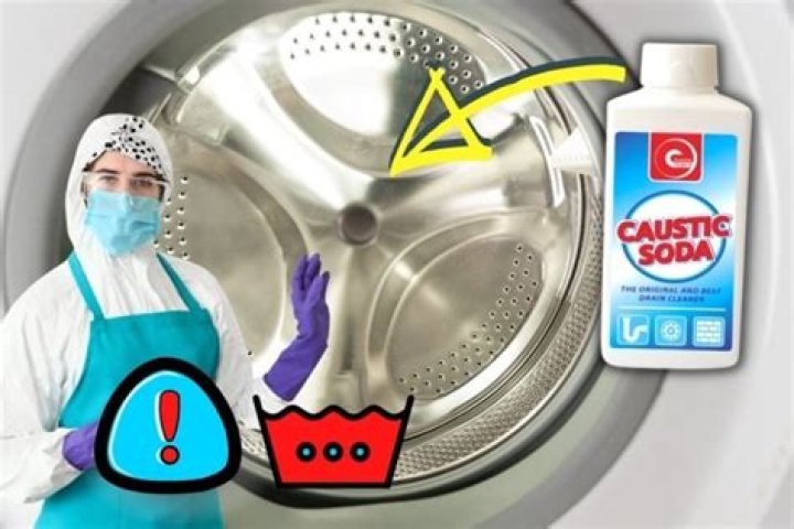 Can you use caustic soda in washing machine?