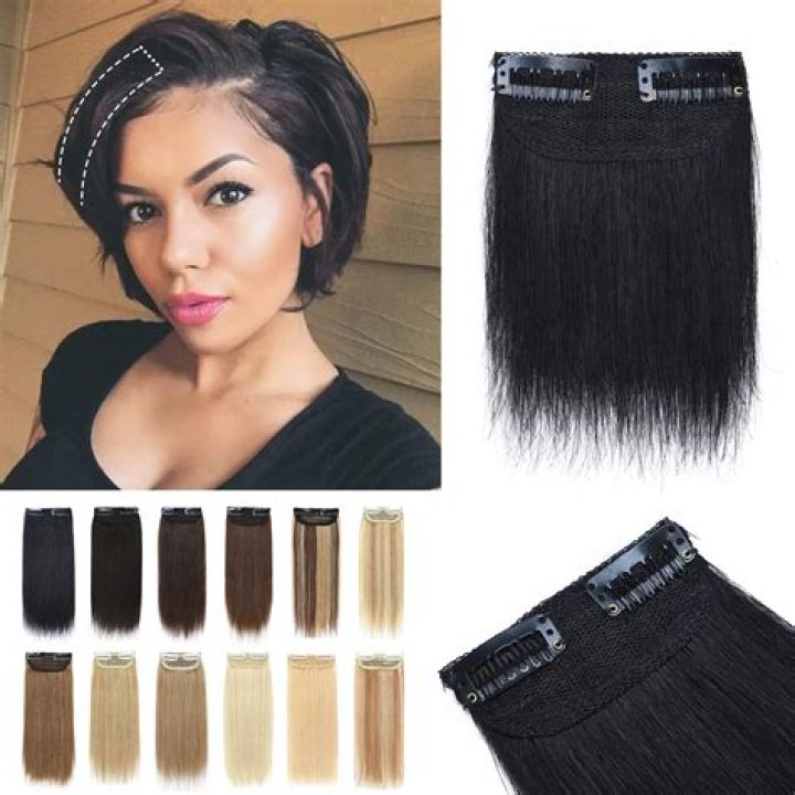 Can you wear clip in extensions with short hair?