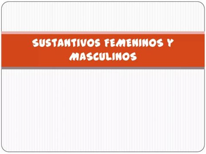¿Cómo distinguir sustantivos masculinos y femeninos