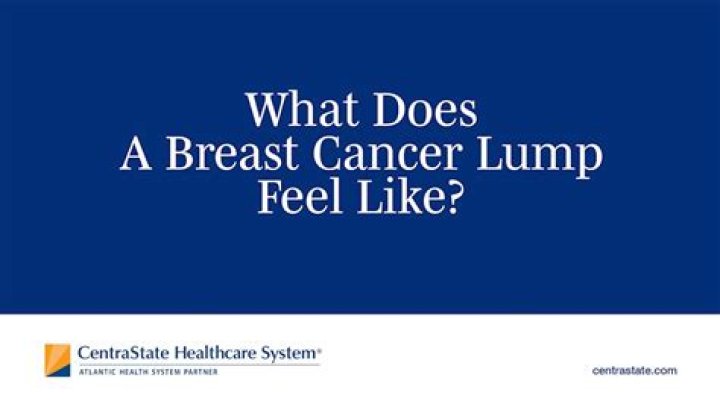 Does a cancer lump feel hard?