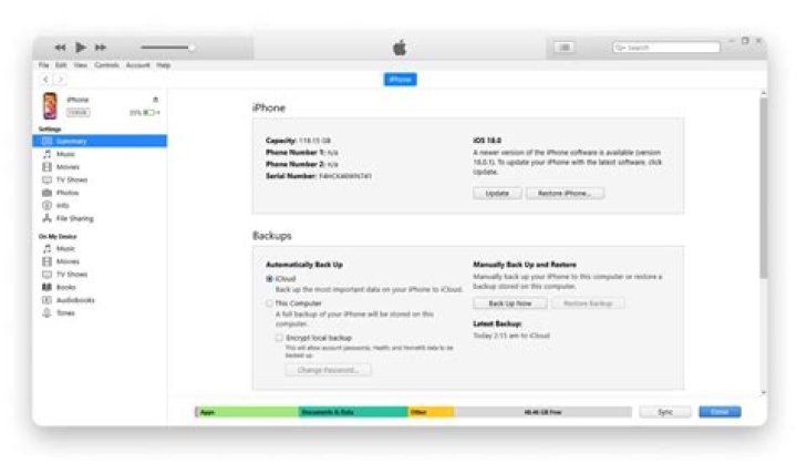 Does iTunes restore reinstall iOS?