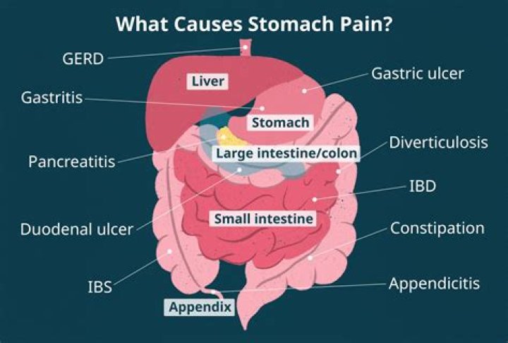 Does Primolut N cause stomach pain?