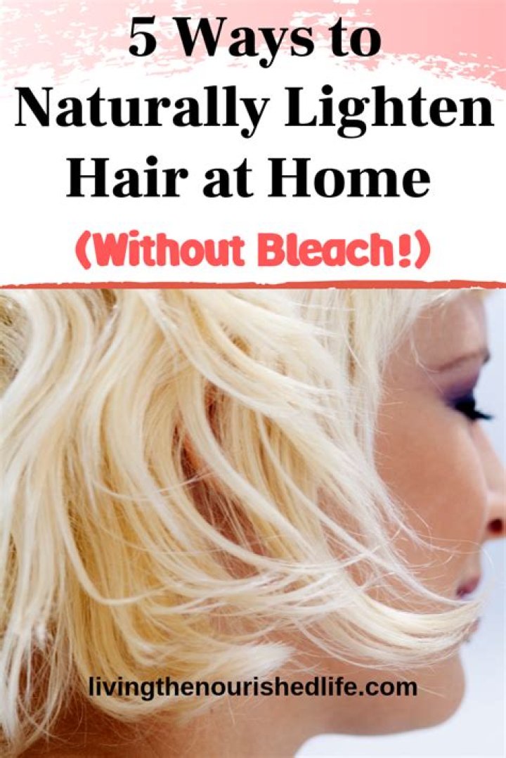 How can I lighten my hair at home?