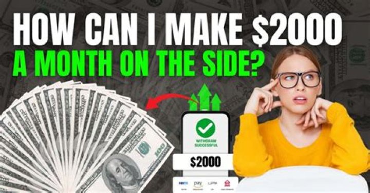 How can I make $2000 a month?