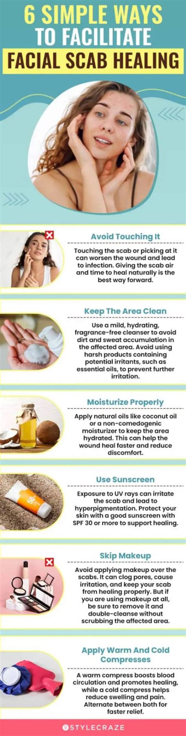 How can I make a scab heal faster?