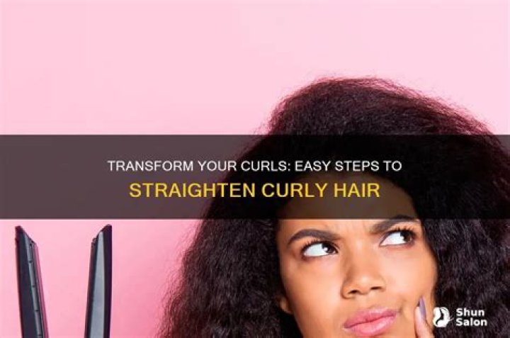 How can I make my curly hair straight?