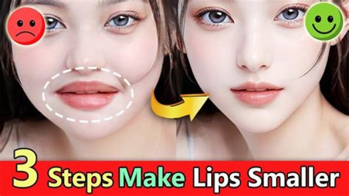 How can I make my lips smaller and red?