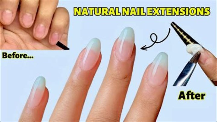 How can I make my natural nails look longer?