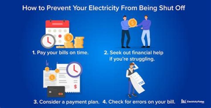 How can I stop my electricity from being shut off?