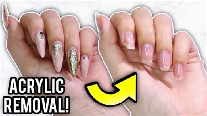 How can I take my acrylic nails off at home?