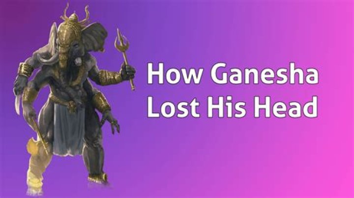 How did Ganesha lose his head?