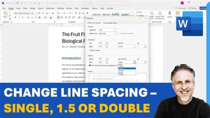 How do I change the line spacing in Word Web?
