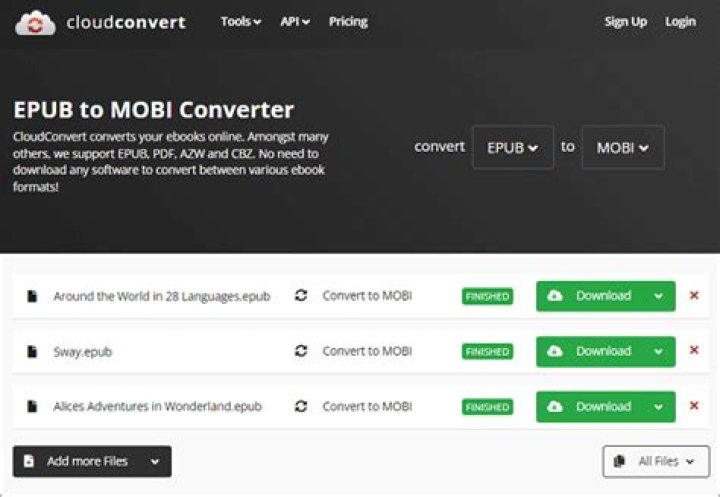 How do I convert EPUB to MOBI free?