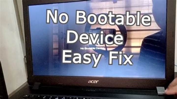 How do I fix no bootable device on Acer Travelmate?