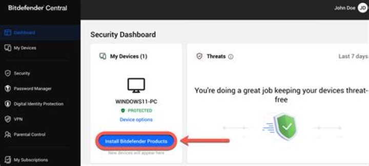How do I install Bitdefender on Windows 8?