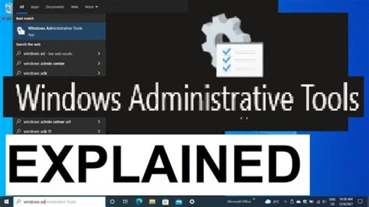 How do I open administrative tools in Windows XP?