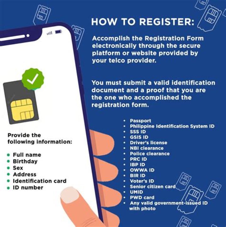 How do I register a new SIM card?