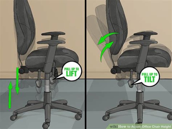 How do I stop my office chair from going down?