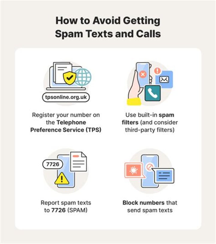 How do I stop spam texts UK?
