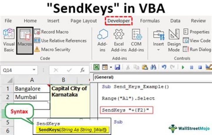 How do I use SendKeys in VBA?