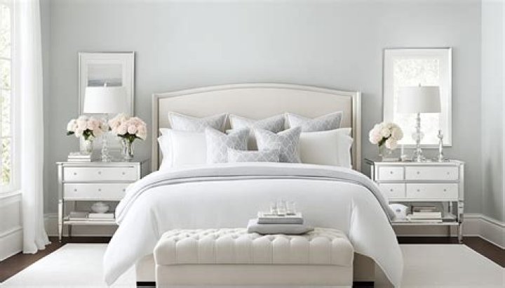 How do you accessorize a white bedroom