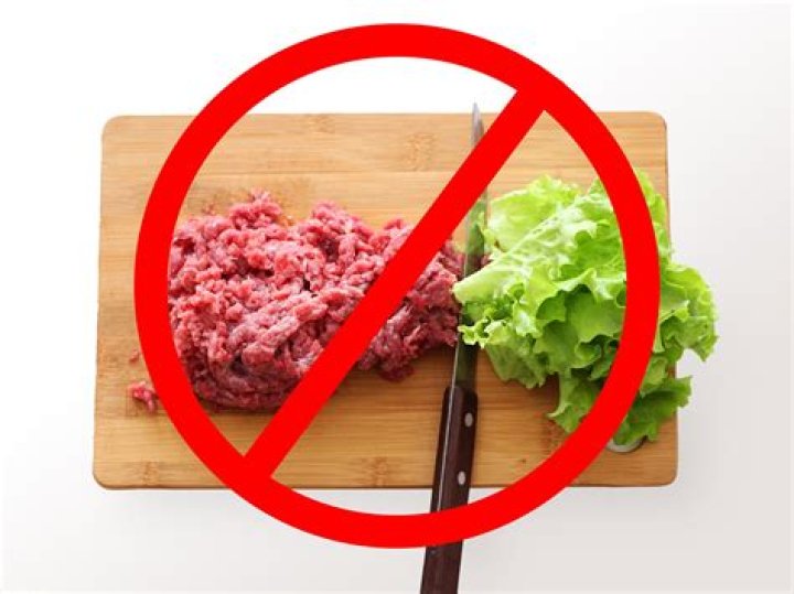 How do you clean up raw meat?