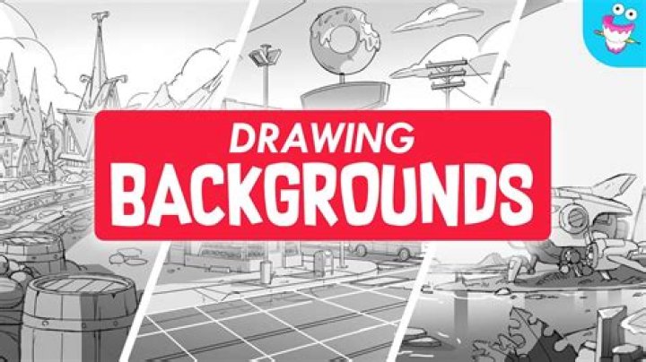How do you draw backgrounds for drawings?