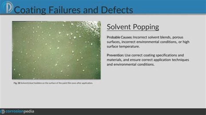 How do you fix solvent popping in paint?
