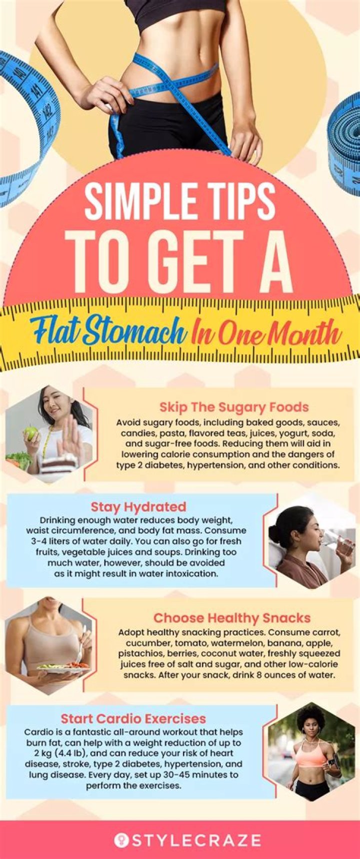 How do you get a flat stomach in a week?