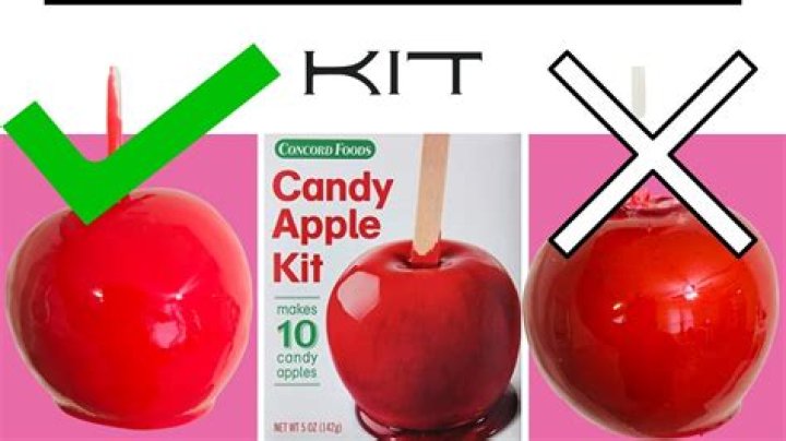 How do you get candy apple candy out of the pot?