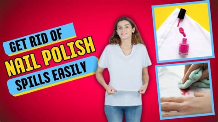 How do you get nail polish off a TV screen?