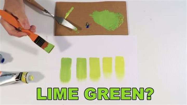 How do you lighten lime green paint?