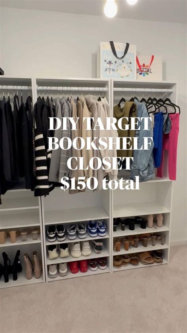 How do you make a closet into a bookcase?
