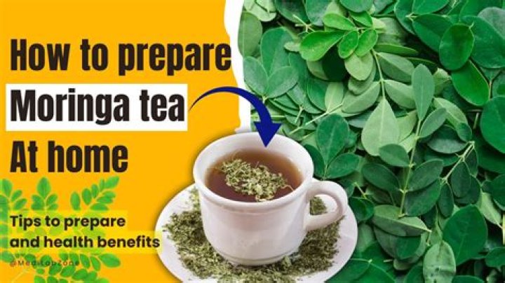 How do you make moringa tea from fresh leaves?