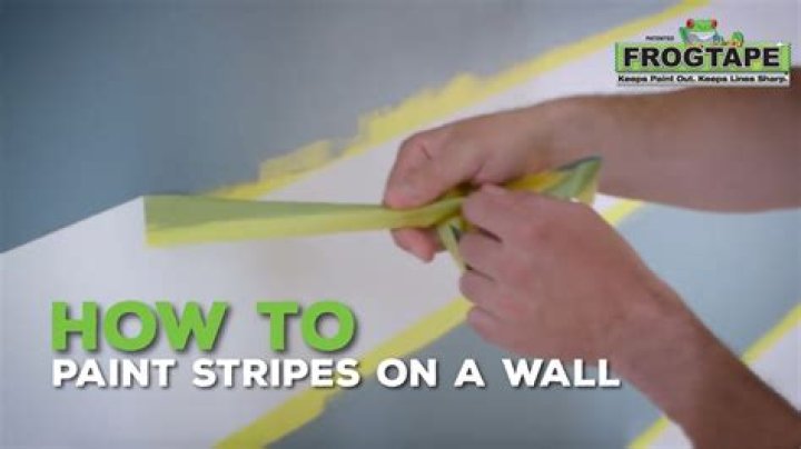 How do you paint stripes on a wall?