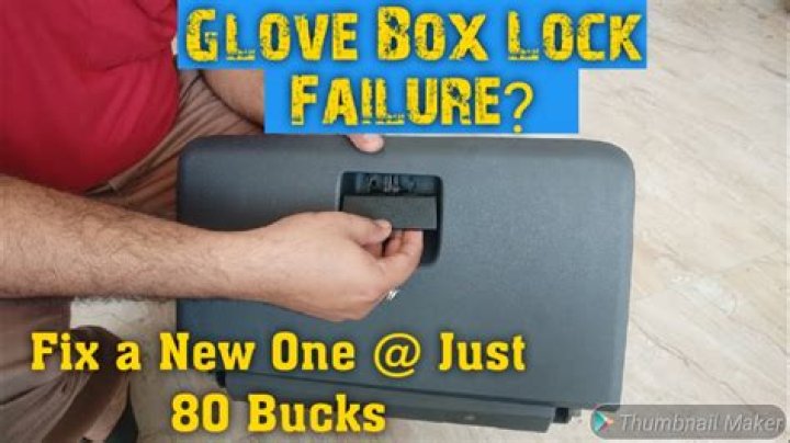 How do you pick a glove box lock?