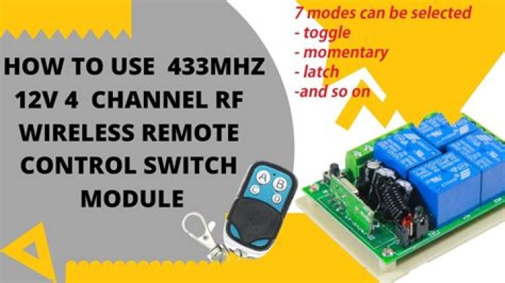 How do you program a 433mhz remote?