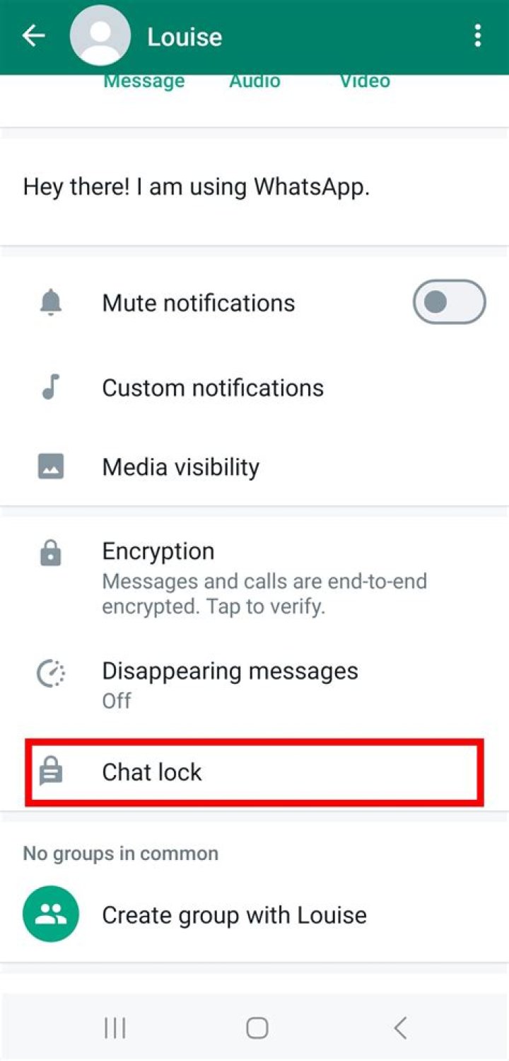 How do you put a chat lock on WhatsApp?