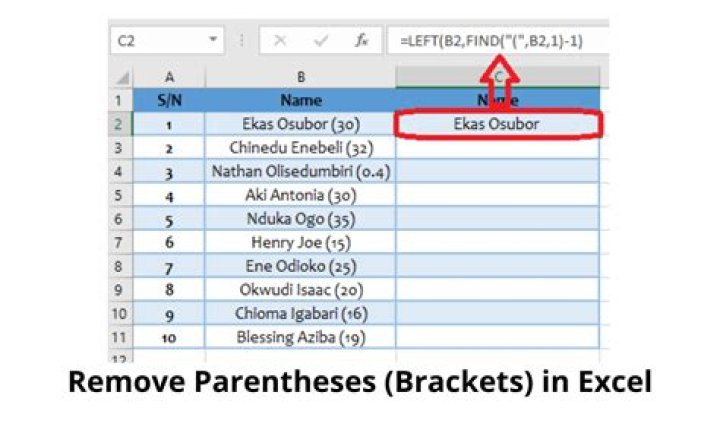 How do you put square brackets in Excel?