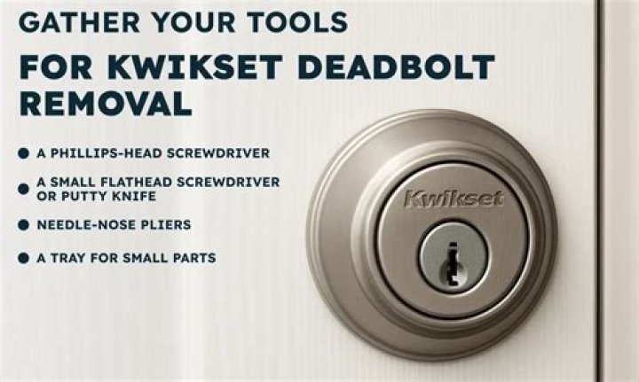 How do you remove a Kwikset deadbolt faceplate?