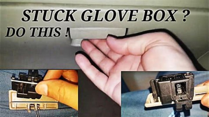 How do you remove a stuck glove box?