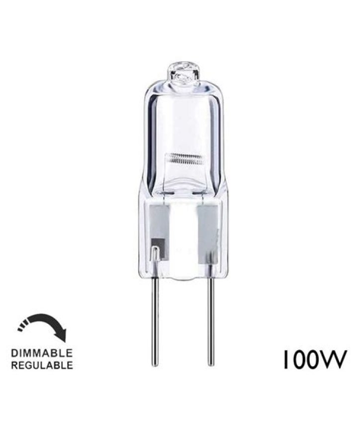 How do you remove a two pin halogen bulb?