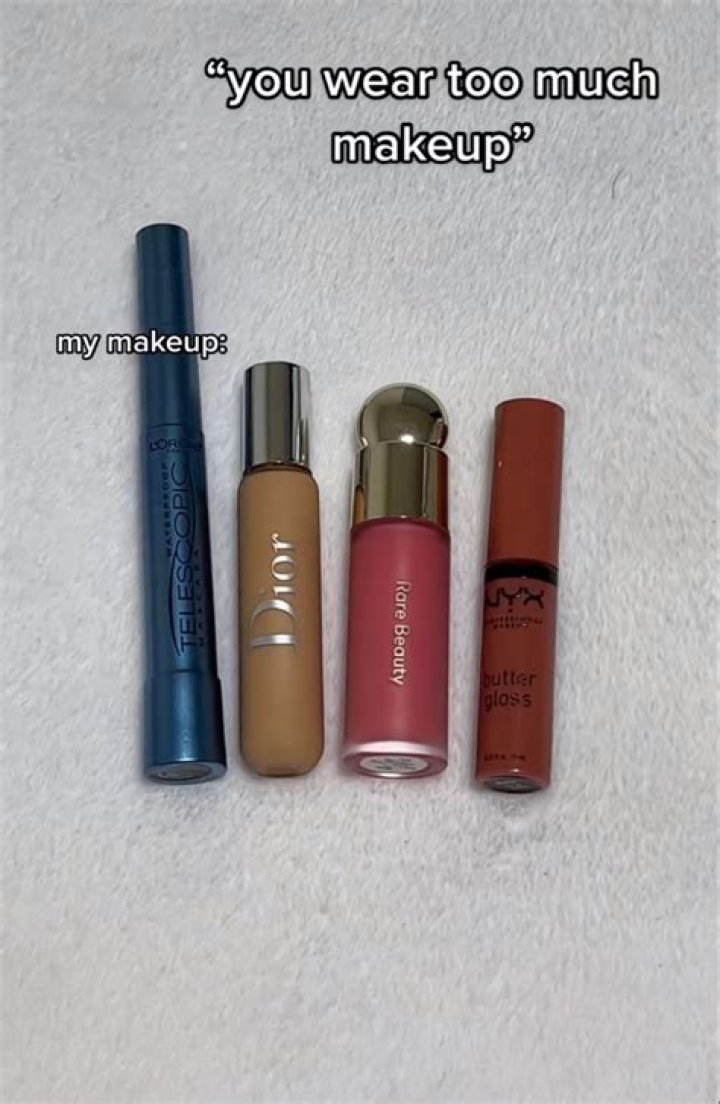 How do you respond to wearing too much makeup?