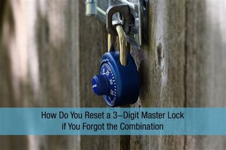 How do you unlock a 3 digit Master lock?